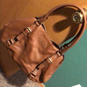 Michael Kors MK Large Bedford Satchel Cognac